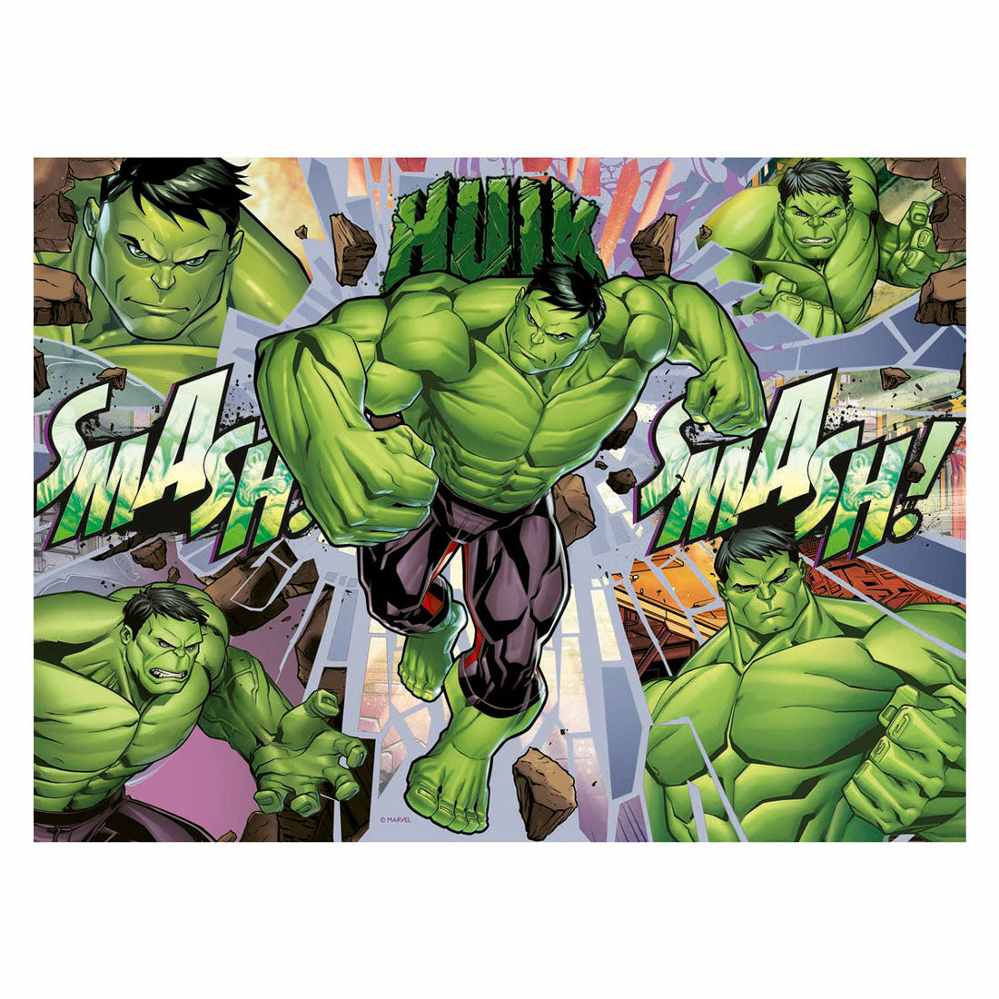 RAVENSBURGER JIGSAW Puzzle XXL Marvel Hulk, 100 °.