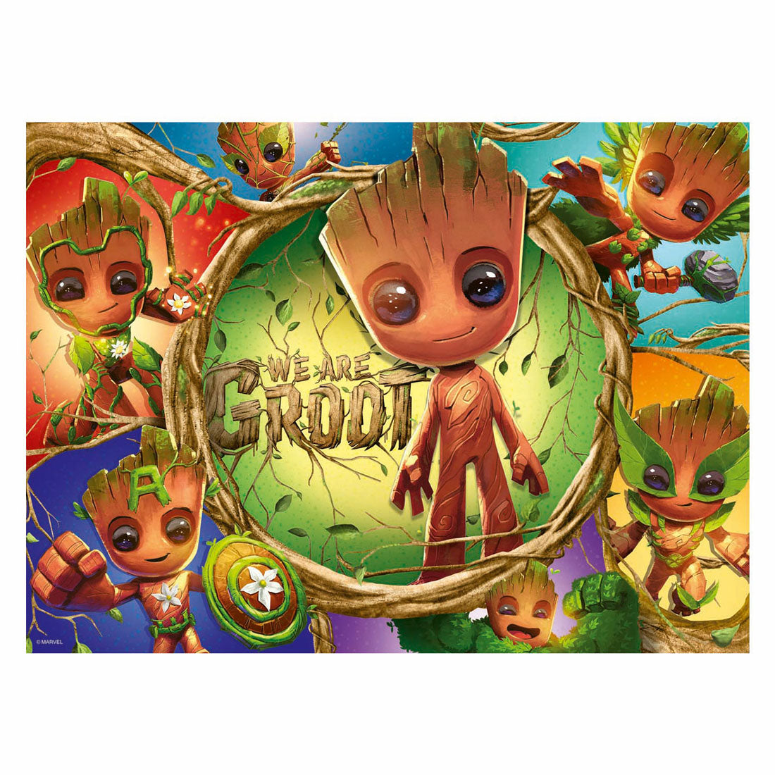 RAVENSBURGER JIGSAW Puzzle XXL Marvel Groot, 100 °.