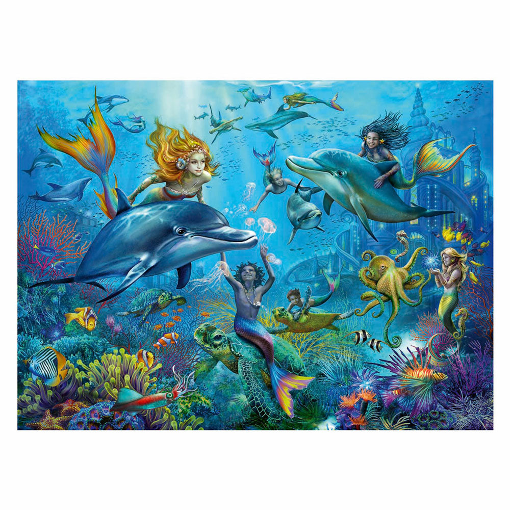 RAVENSBURGER JIGSAW Puzzle XXL Mermaid, 100 °.