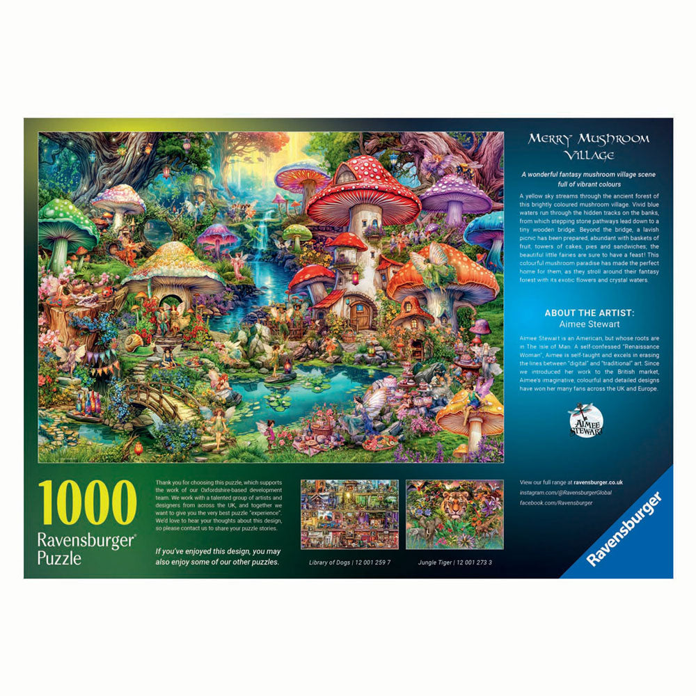 RAVENSBURGER puzzle puzzle Merry Mushroom Village, 1000st.