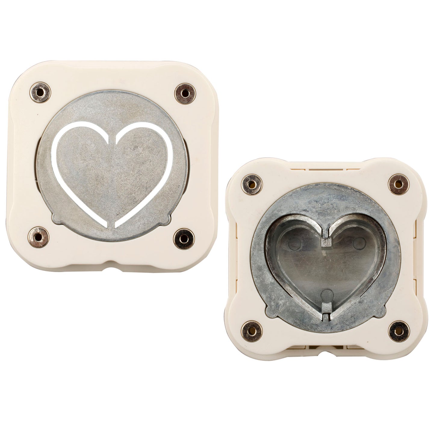 Vaessen creative • perforatore magnetico cuore 3D 3,8x3,8 cm