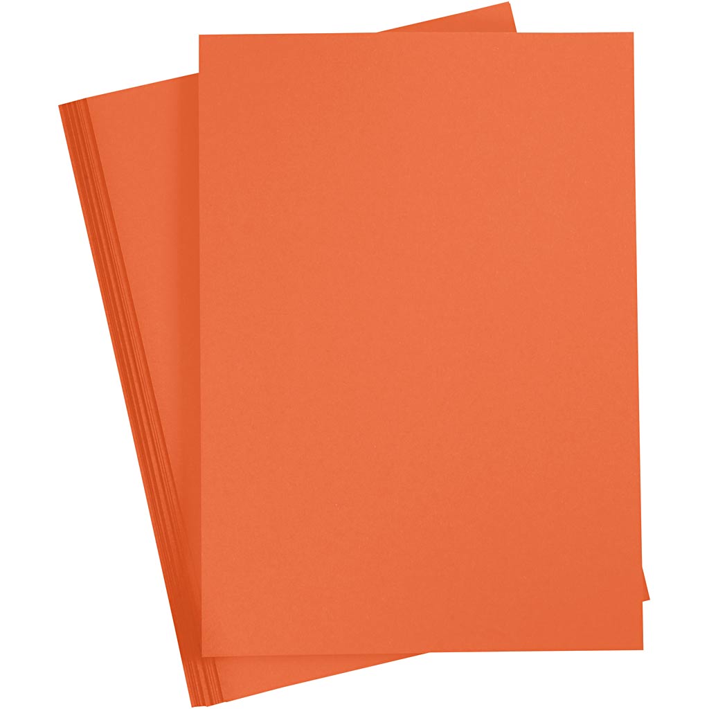 Cartoncino colorato Creative Company, A3, foglio 297x420 mm, 180 gr, arancione, 20 fogli 1 scatola