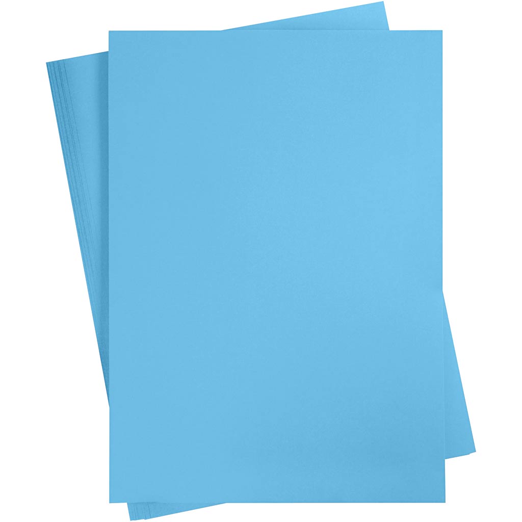 Creativ company cartoncino colorato, a2, foglio 420x594 mm, 180 gr, blu, 10 fogli 1 scatola
