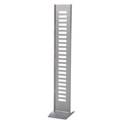 Colonna informativa Imp Kerkmann 30x38x166cm grigio argento 12 scomparti per brochure