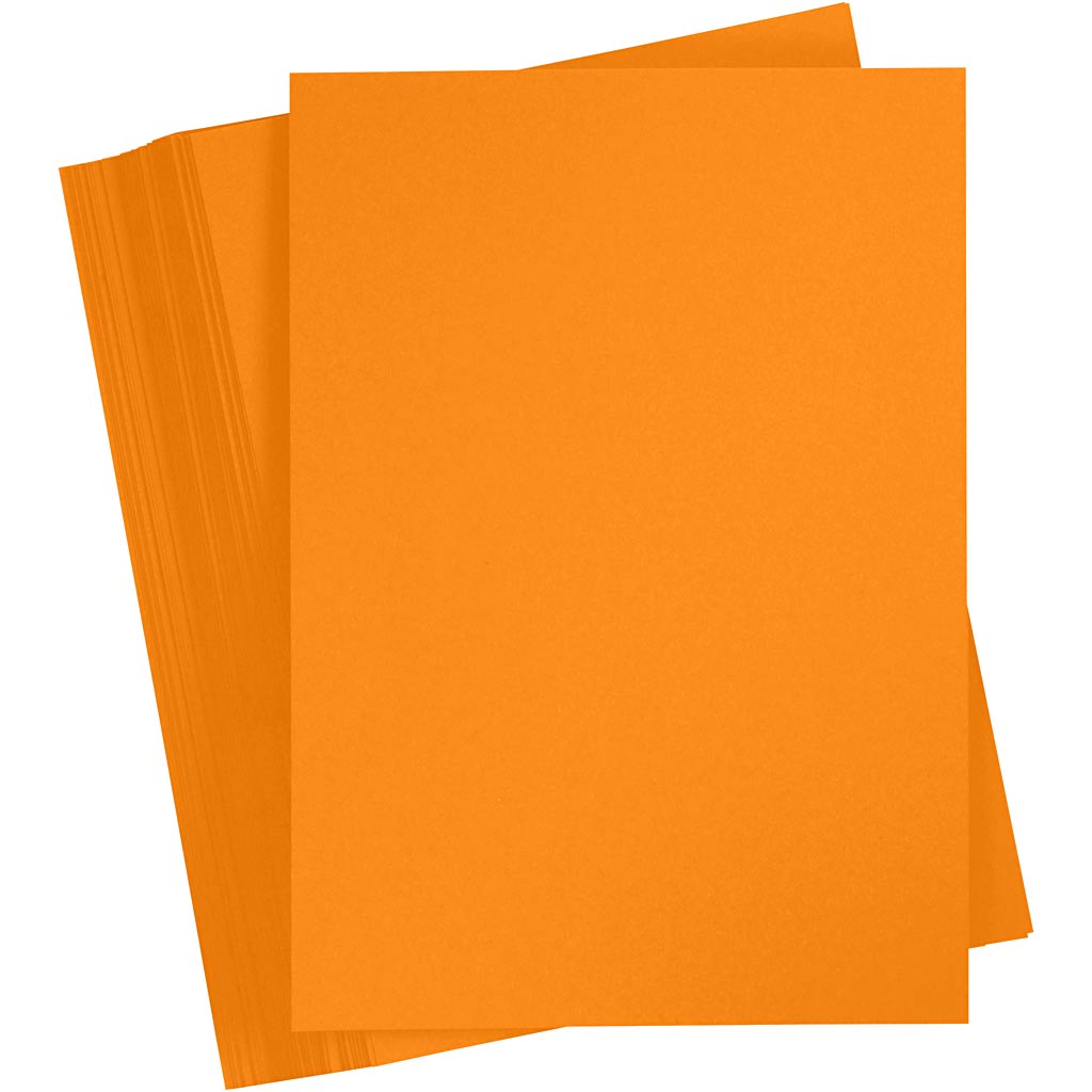 Cartoncino colorato Creative Company, A5, 180 gr, arancione, 100 fogli 1 scatola
