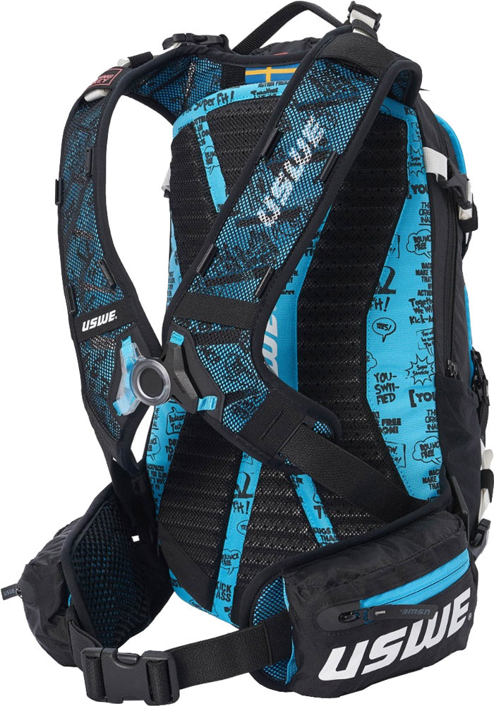 Mochila de protección mtb uswe flow 16l - mochila de hidratación