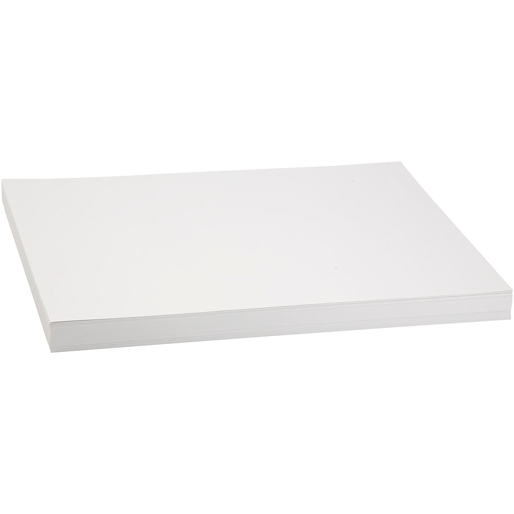 Creativ company cartulina de colores, A3, hoja 297x420 mm, 250 gr, blanco, 100 hojas 1 caja