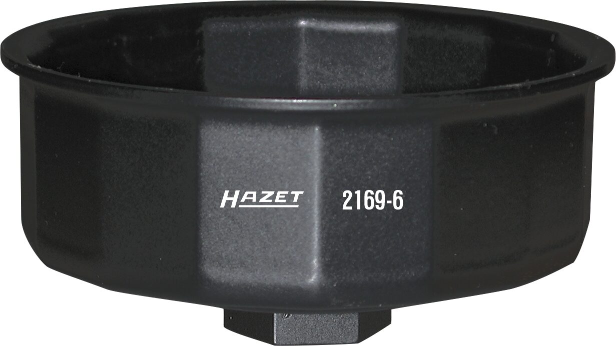 Clave de filtro de aceite Hazet 2169-6, 1 2 y Hexagon 24 mm