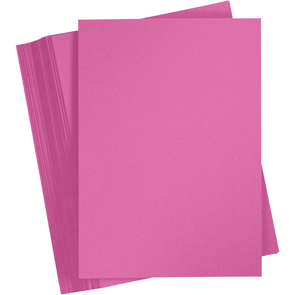 Creativ company cartulina de colores, a4, hoja 210x297 mm, 180 gr, rosa, 100 hojas 1 caja