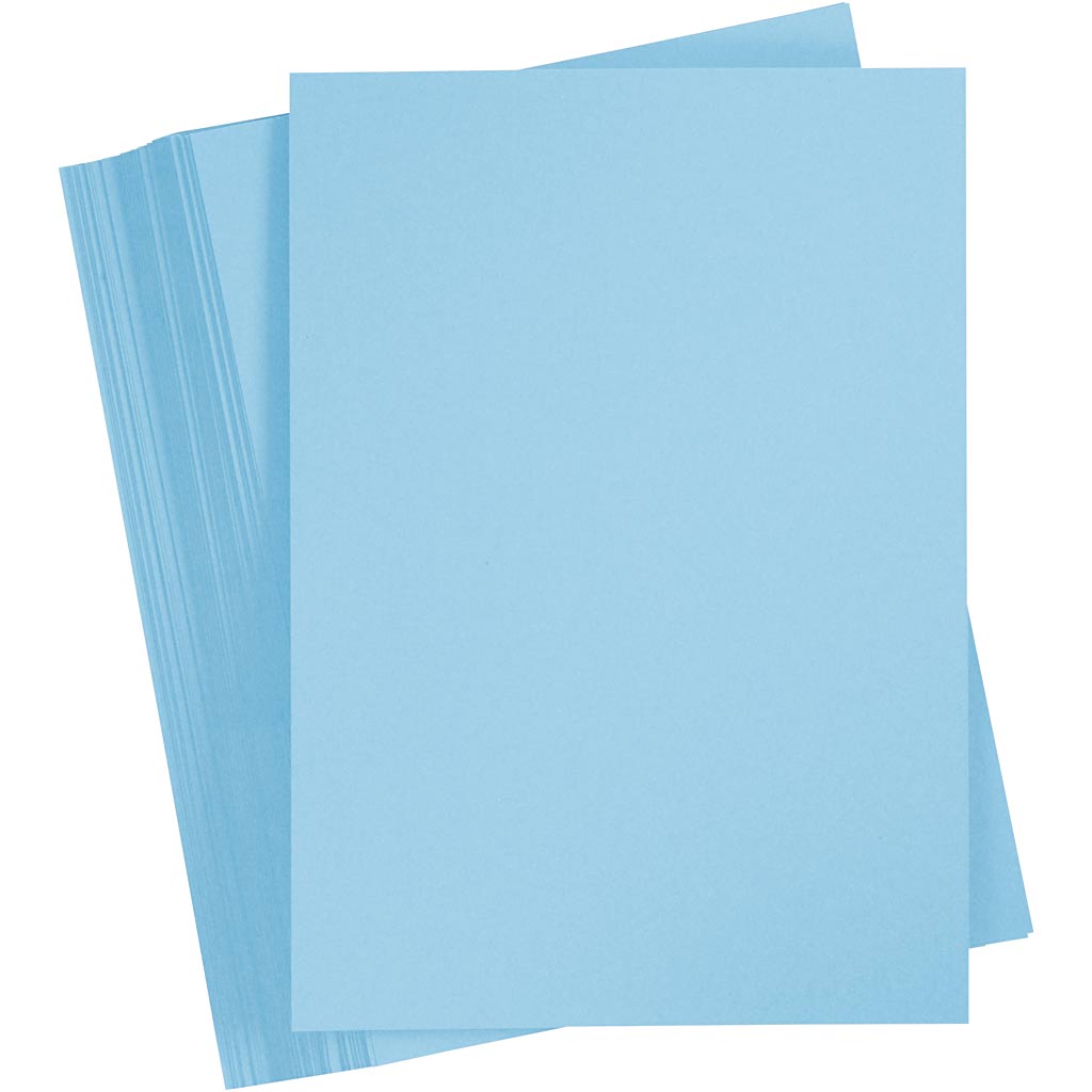 Creativ company cartoncino colorato, a4, foglio 210x297 mm, 180 gr, azzurro, 100 fogli 1 scatola