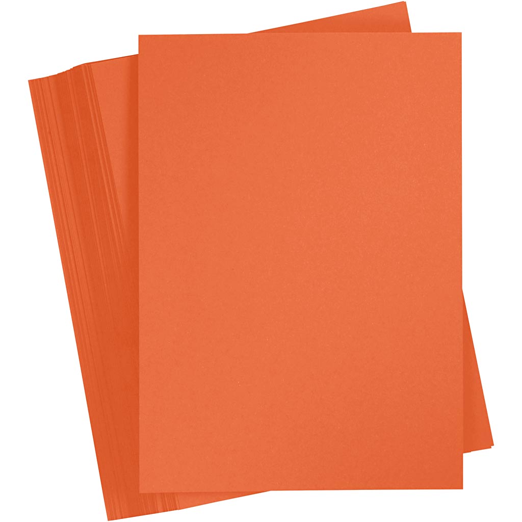 Cartoncino colorato Creativ company, a4, foglio 210x297 mm, 180 gr, arancione, 100 fogli 1 scatola