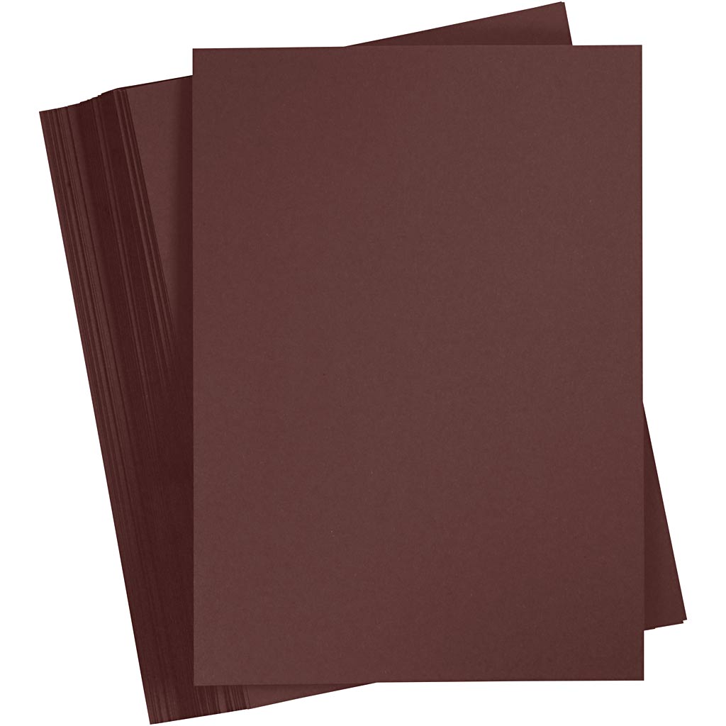 Creativ company cartoncino colorato, a4, foglio 210x297 mm, 180 gr, testa di moro, 100 fogli 1 scatola