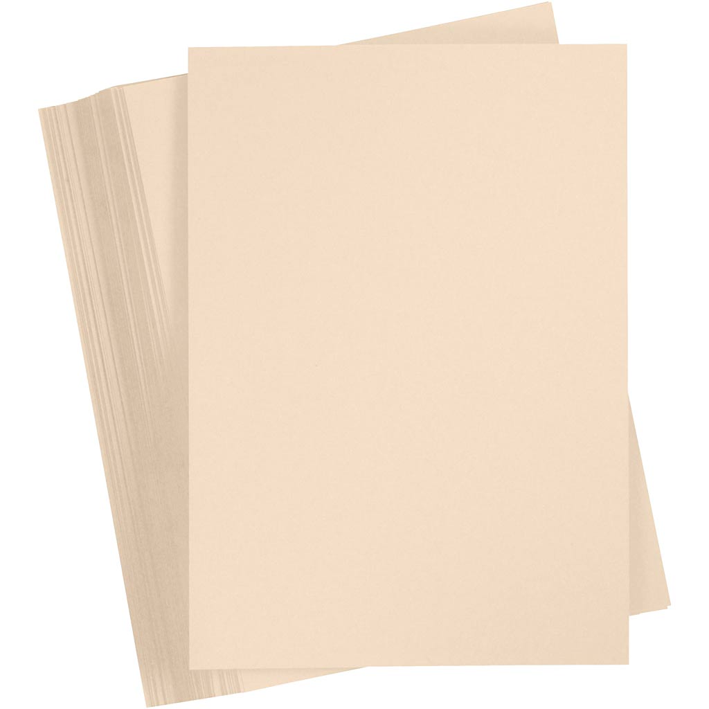 Creativ company cartoncino colorato, a4, foglio 210x297 mm, 180 gr, beige, 100 fogli 1 scatola