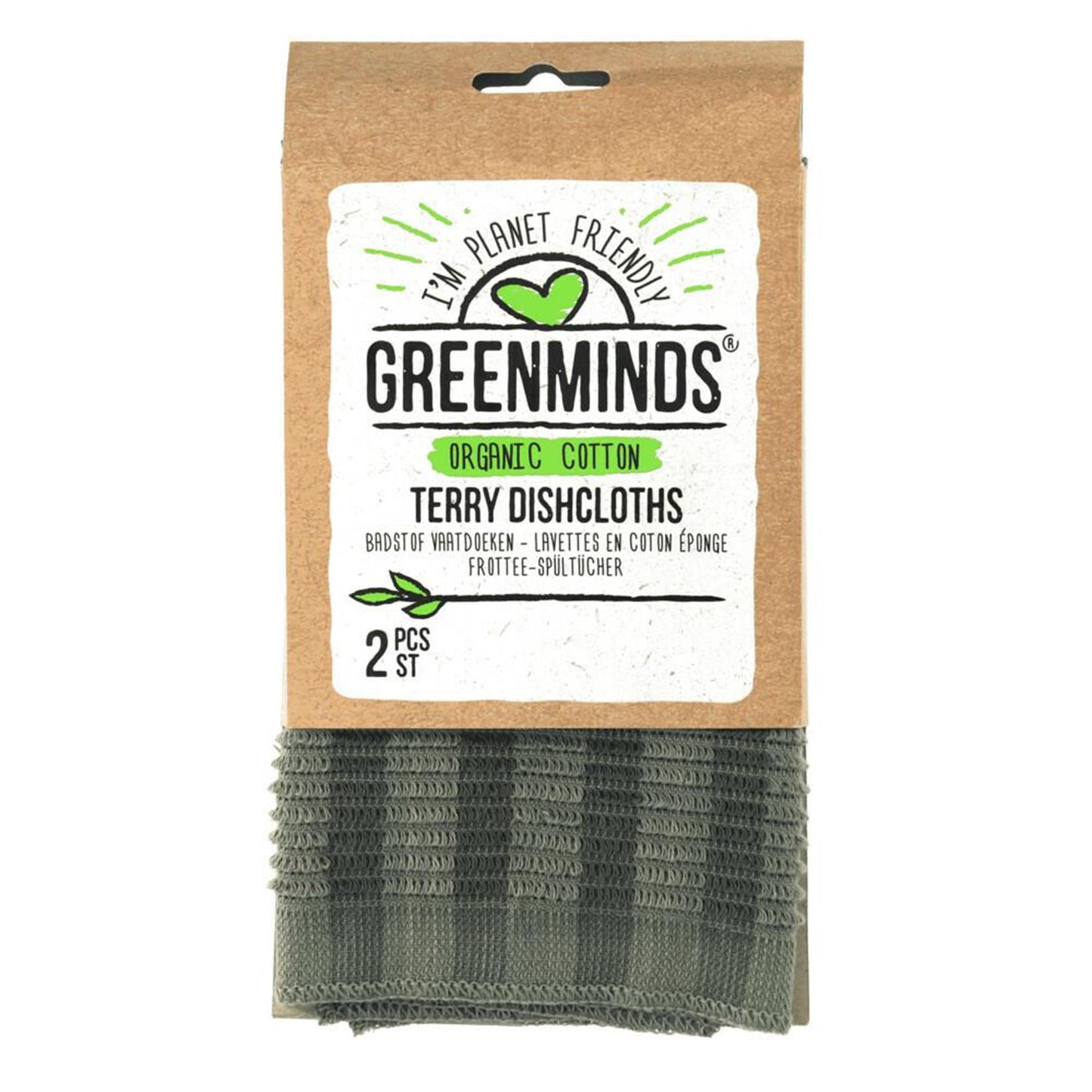 Greenminds strofinacci in spugna 2 pz