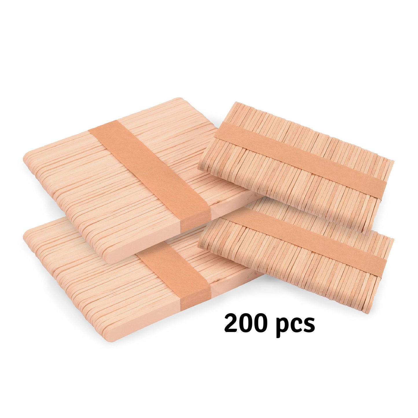 Vaessen creative • palitos de helado 10x114mm + 10x64mm 200 uds.