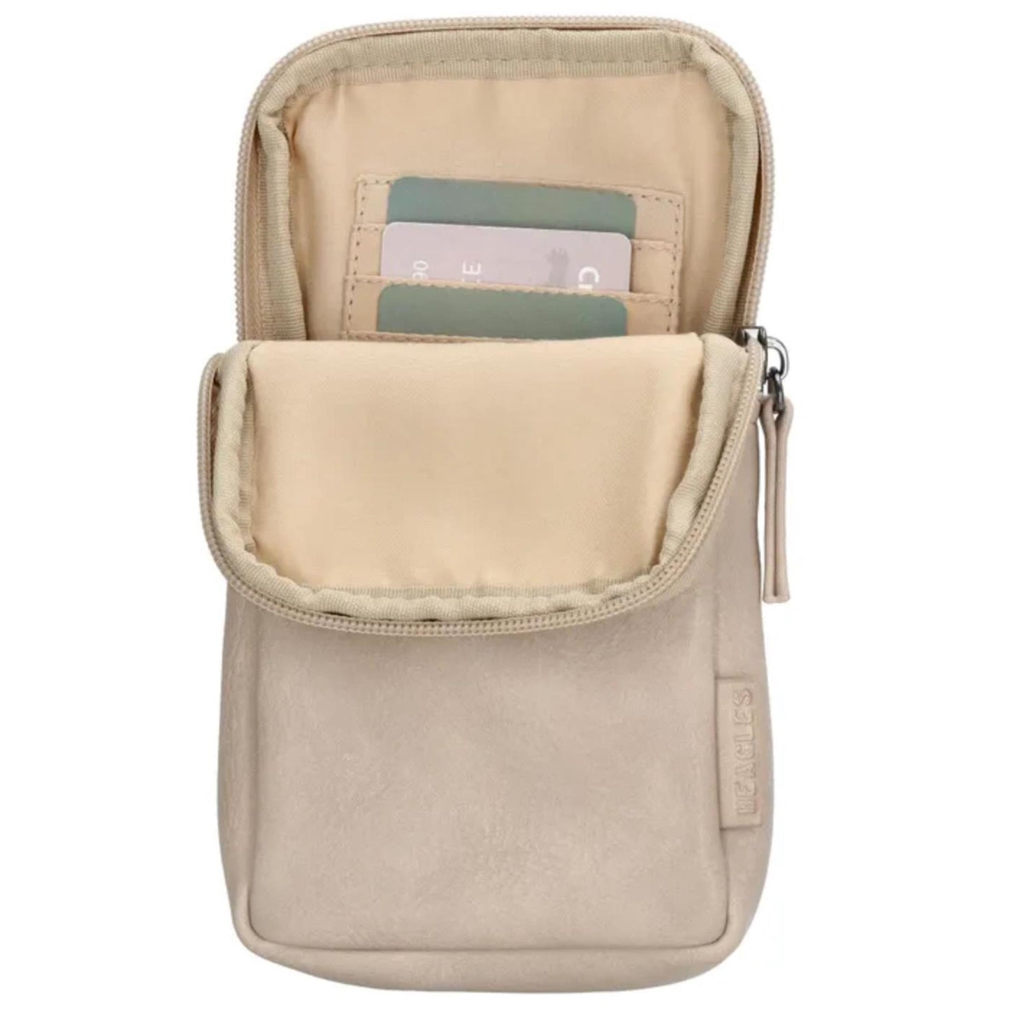 Borsa porta telefono Beagles ferroso tortora chiaro