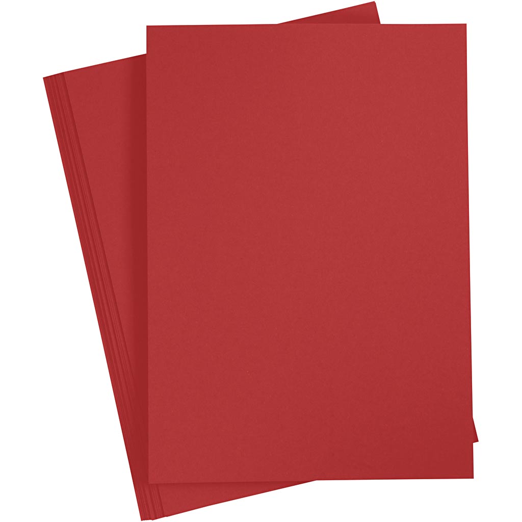 Papel rojo A4 80gr, 20st.