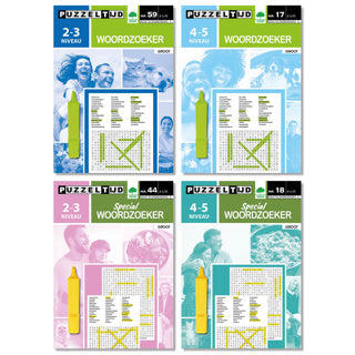Libri di puzzle Wordzoeker 4 Assorti