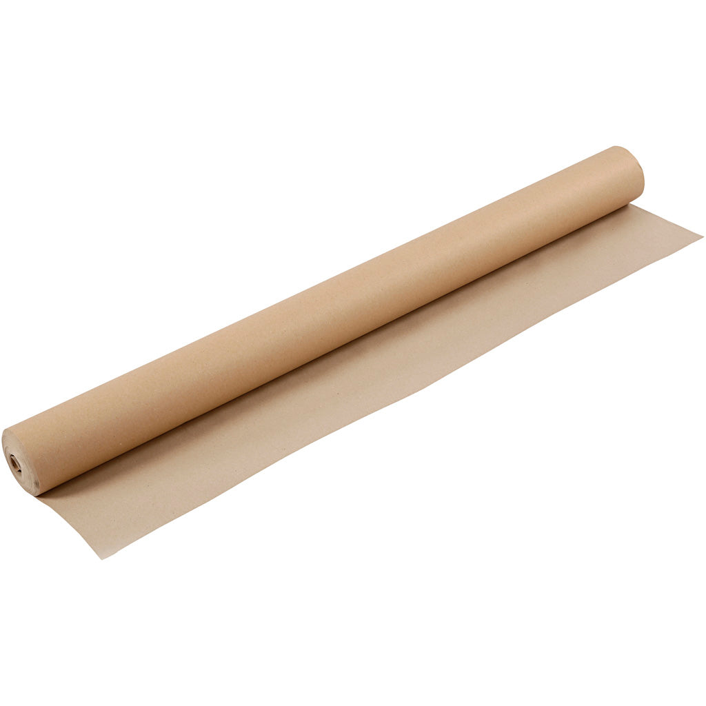 Creative Company Kraft Paper on Roll, B: 96 cm, 130 Gr, Brown, 30 m 1 rotolo