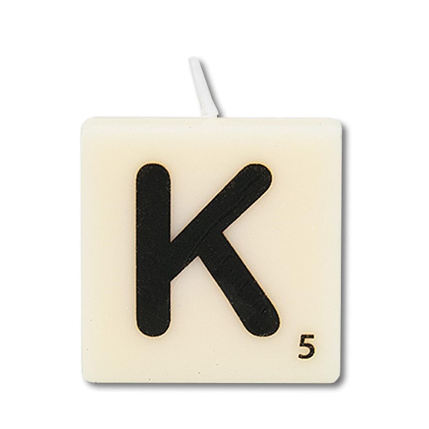 Paperdreams candela con lettera k, 4 pz.