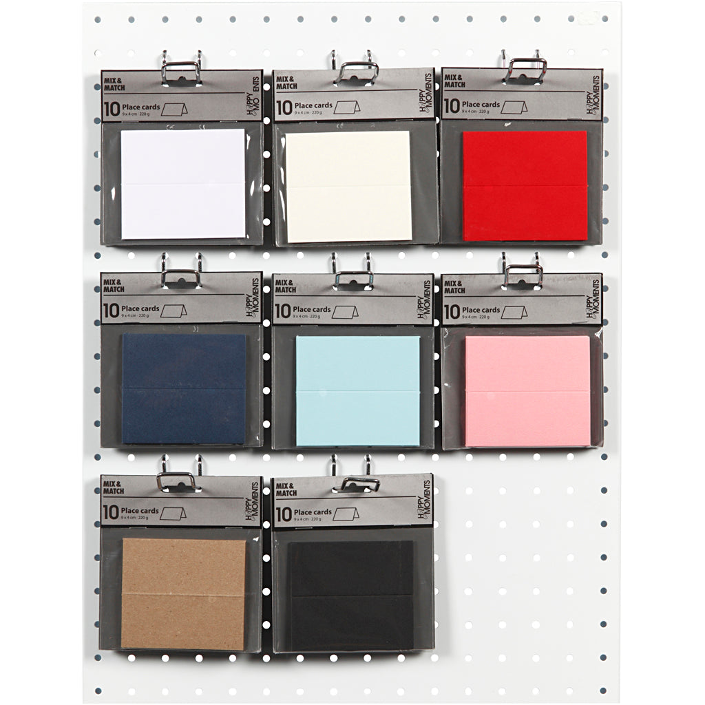 Tarjetas de presentación de empresa Creativ, medidas 9x4 cm, 220 gr, varios colores, 8x10 caja 1 caja