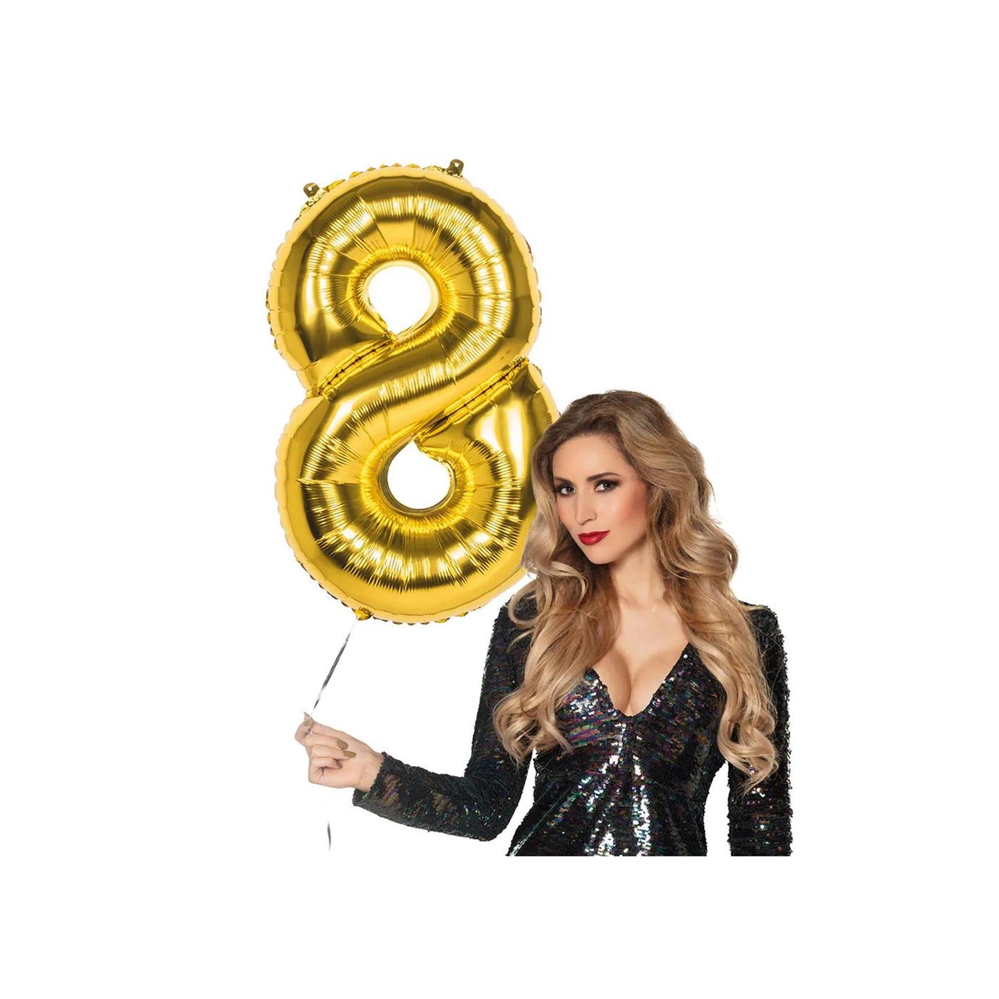 Palloncino foil Boland 8 oro 86 cm