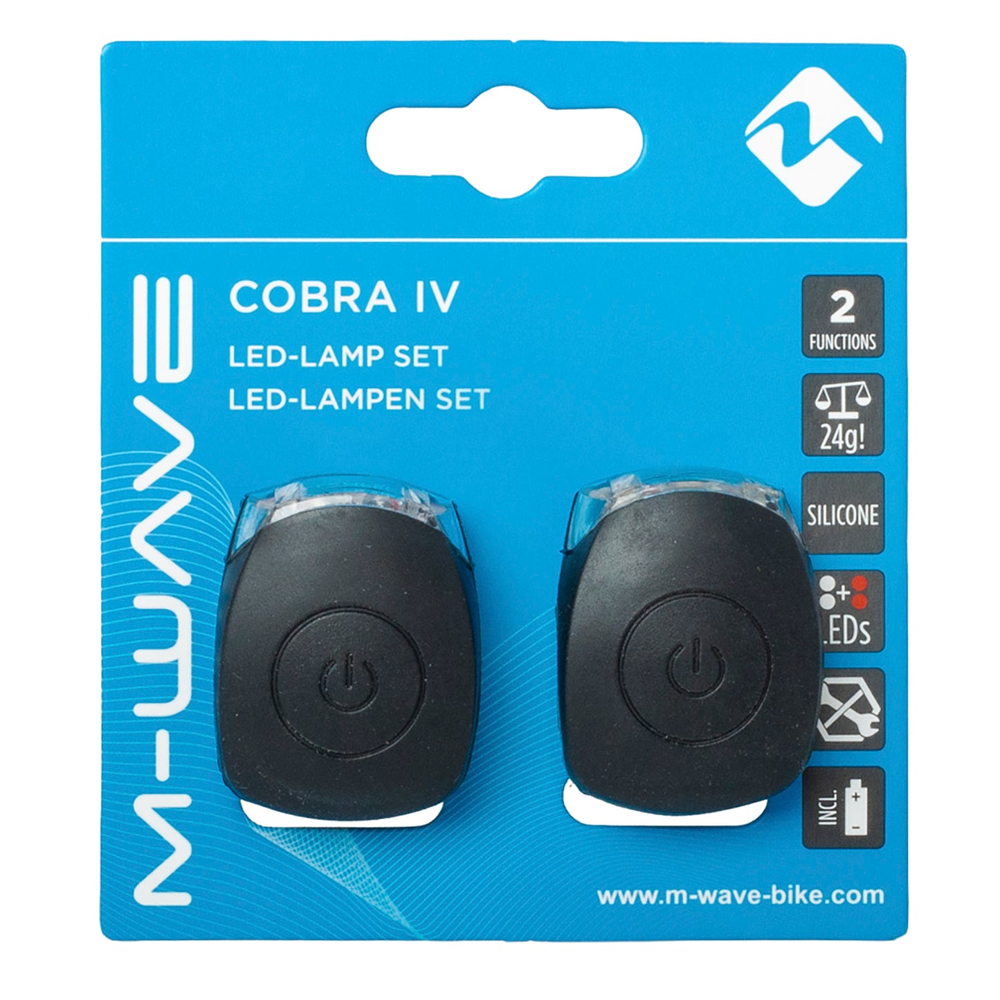 M-wave cobra iv battery flashing light set