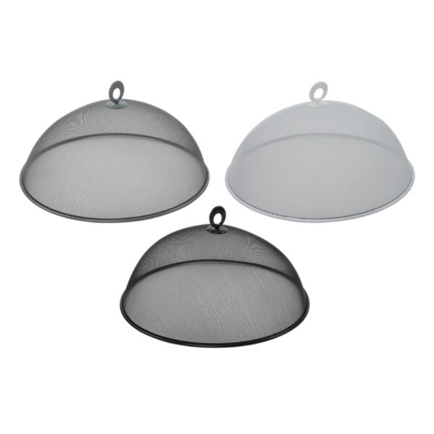 Cubierta de alimentos metal volador 35 cm 3 surti