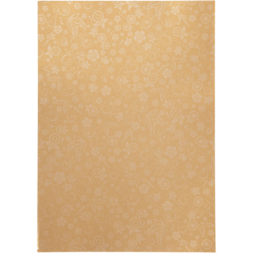 Papel empresarial Creativ, a4, hoja 210x297 mm, 80 gr, dorado, 20 hojas 1 caja