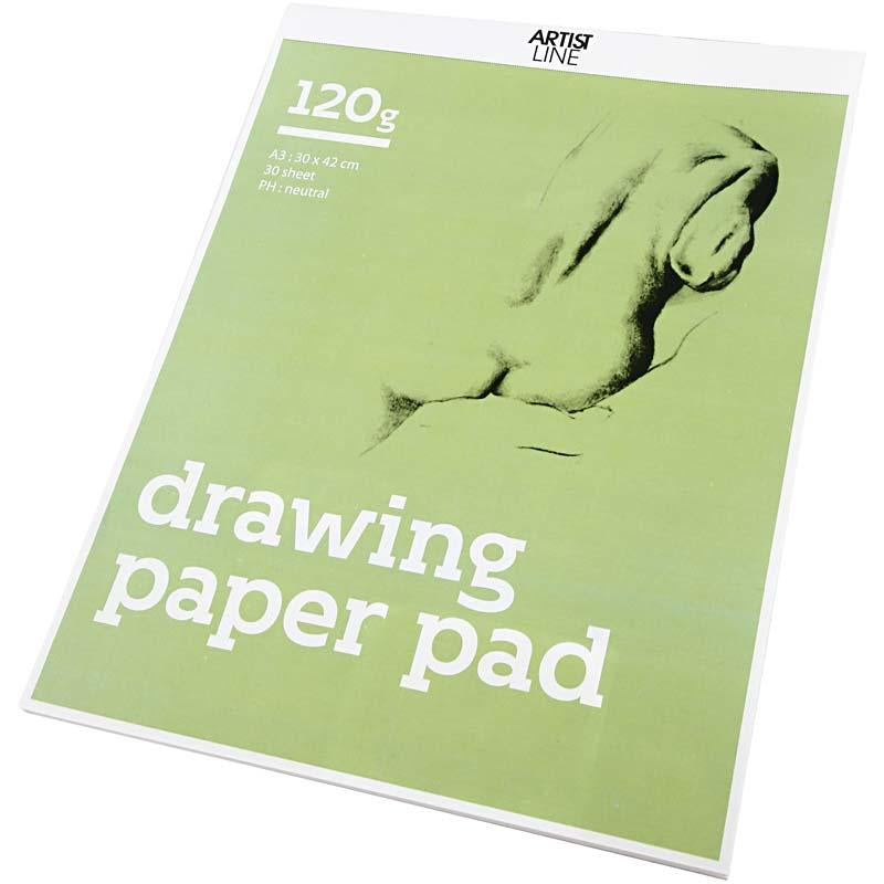 Tavolo da disegno Creative Company, A3, foglio 297x420 mm, 120 gr, bianco, 30 fogli 1 scatola