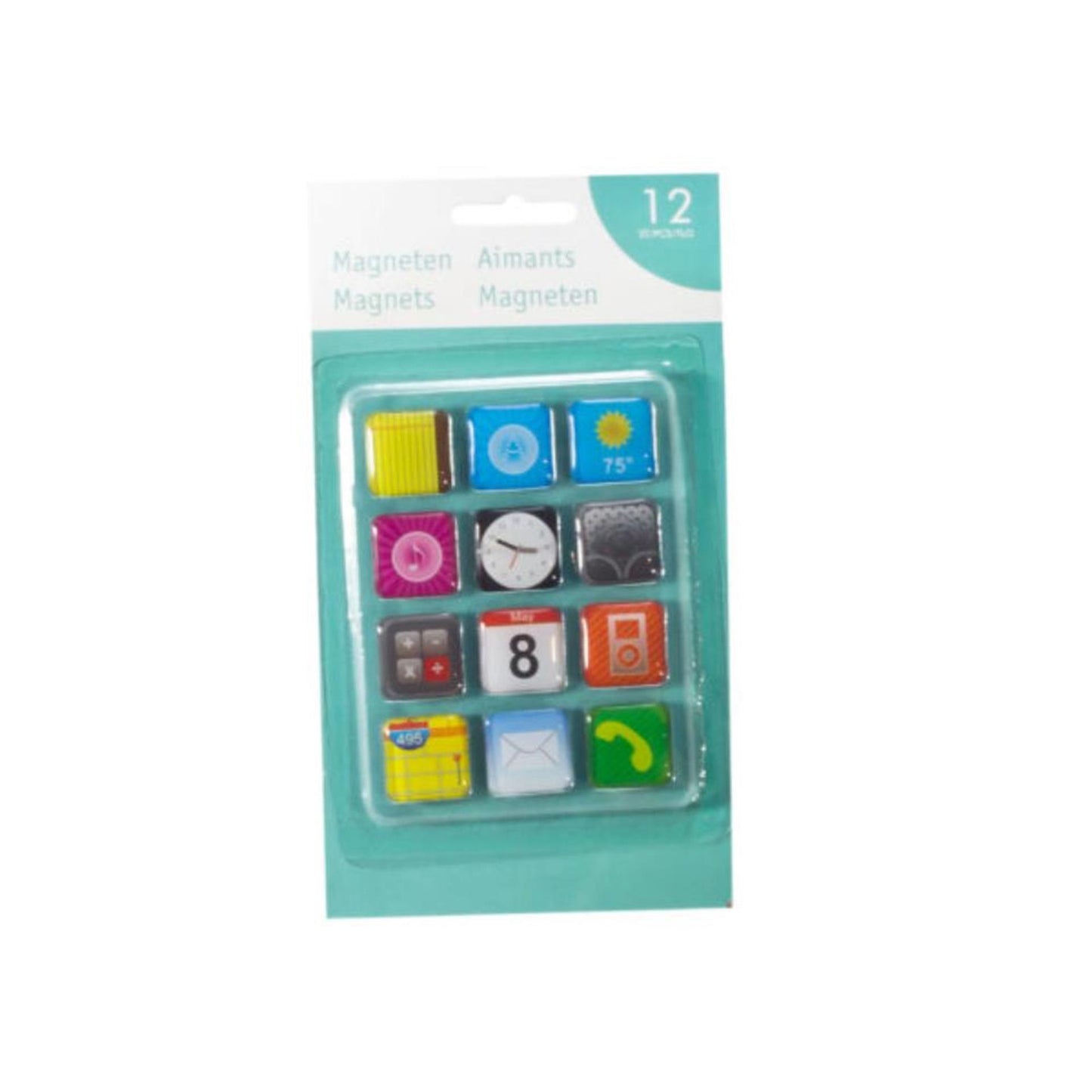 Set di telefoni Svenska Living Magnets da 12 pezzi su cartoncino