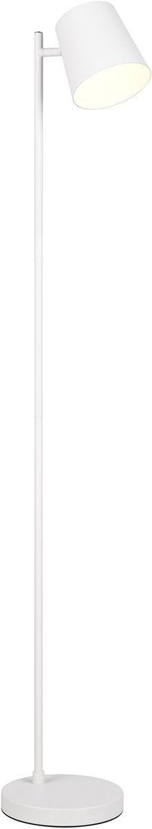 Rl live your light reality blake - vloerlamp - wit mat - incl. 1x smd 4,5 w - 4-stappen touch - usb-aansluiting - oplaadbaar - snoerloos