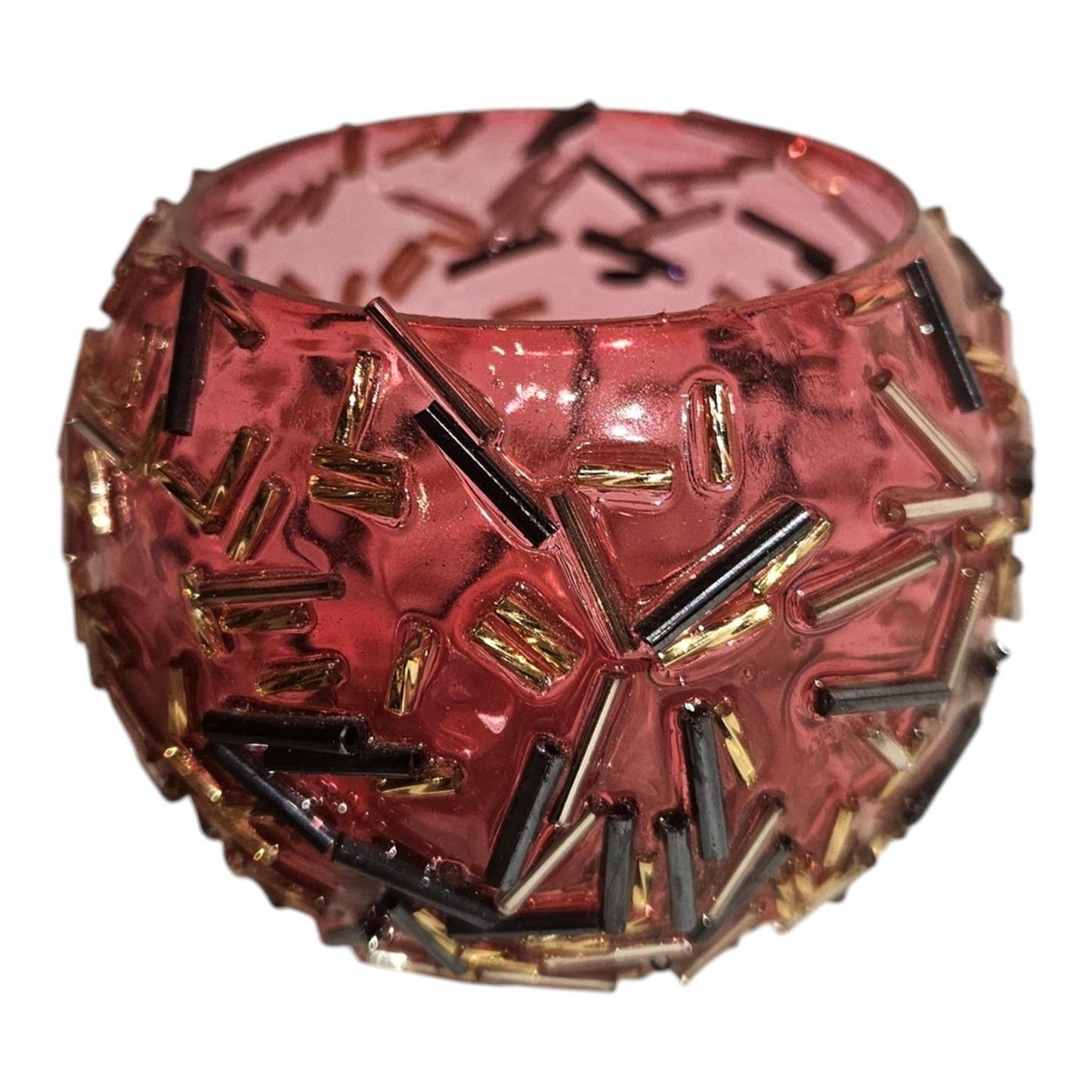 Portavelas de cristal Mansion atmósfera 6,5x8,5x7cm