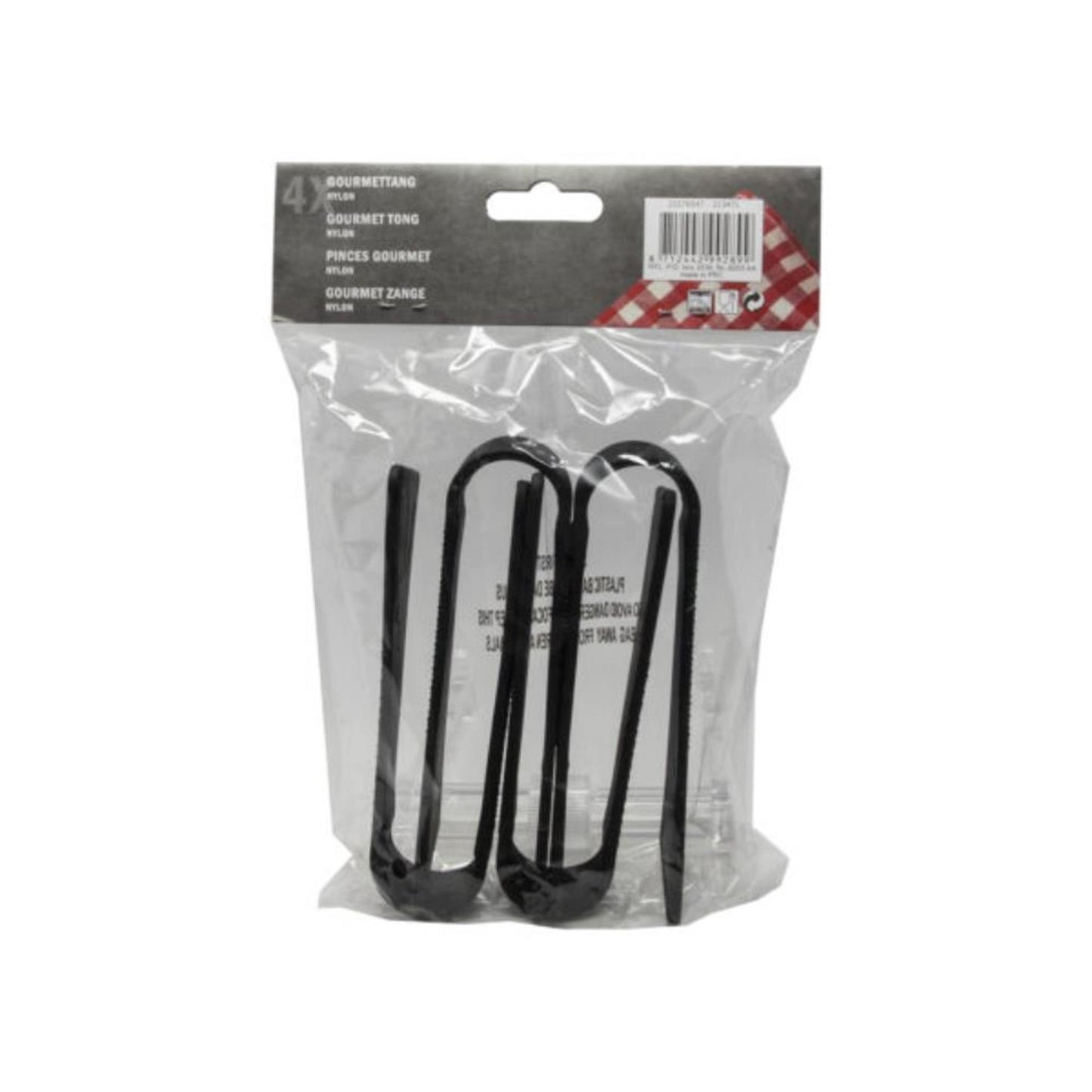 Utensilios de cocina pinzas gourmet 14cm bolsa de 4 piezas