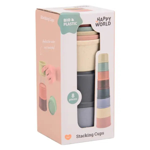 Johntoy Happy World Bio Stacking Cups