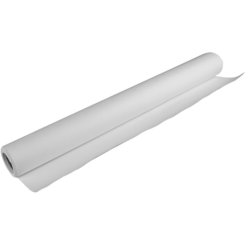 Creativ company lienzo en rollo, ancho: 120 cm, 380 gr, blanco, 5 m 1 rollo
