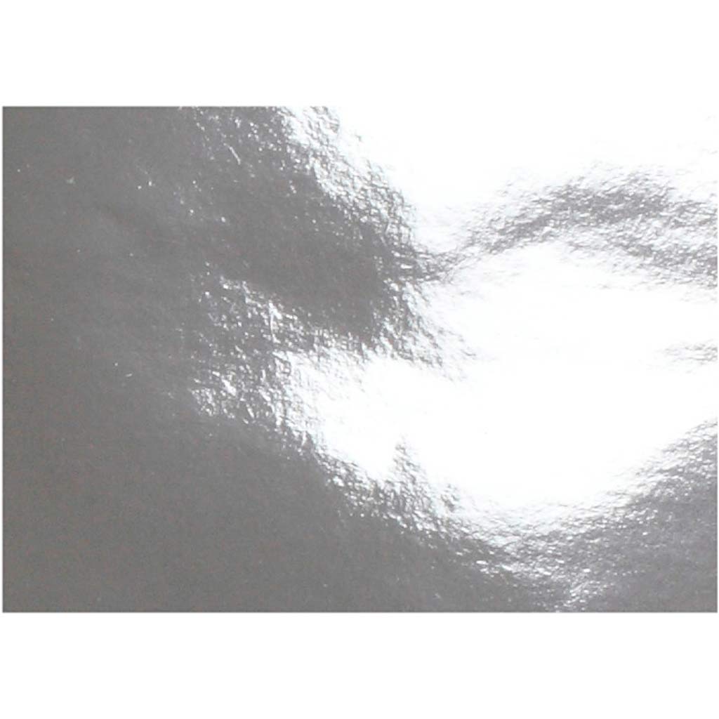 Papel metálico Creativ company, a4, hoja 210x297 mm, 120 gr, plateado, 100 hojas 1 caja