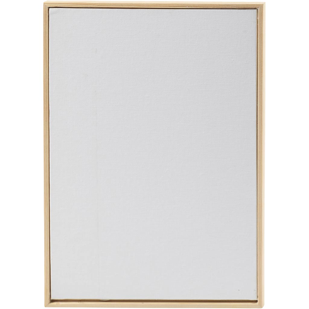 Pannello tela con cornice Creative Company, A4, misura 29,7x21 cm, 280 gr, bianco, 10 pezzi 1 scatola