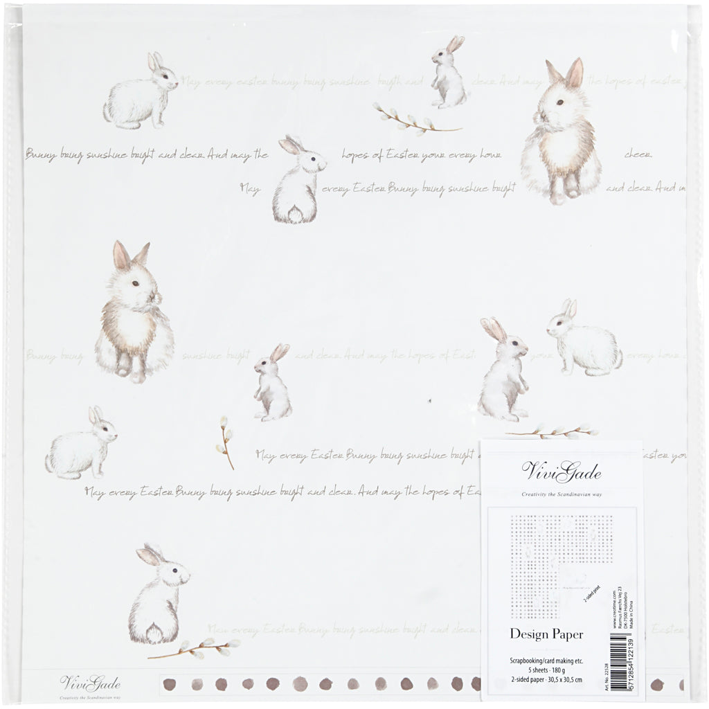 Http: www.cchobby.nl design-papier-konijn-vel-30-5x30-5-cm-180-gr-5-vel-1-doos