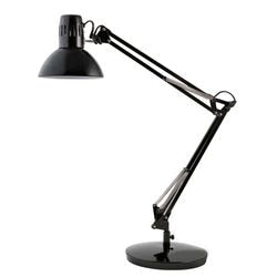 Lampada da scrivania alba 260x260x890 mm nera