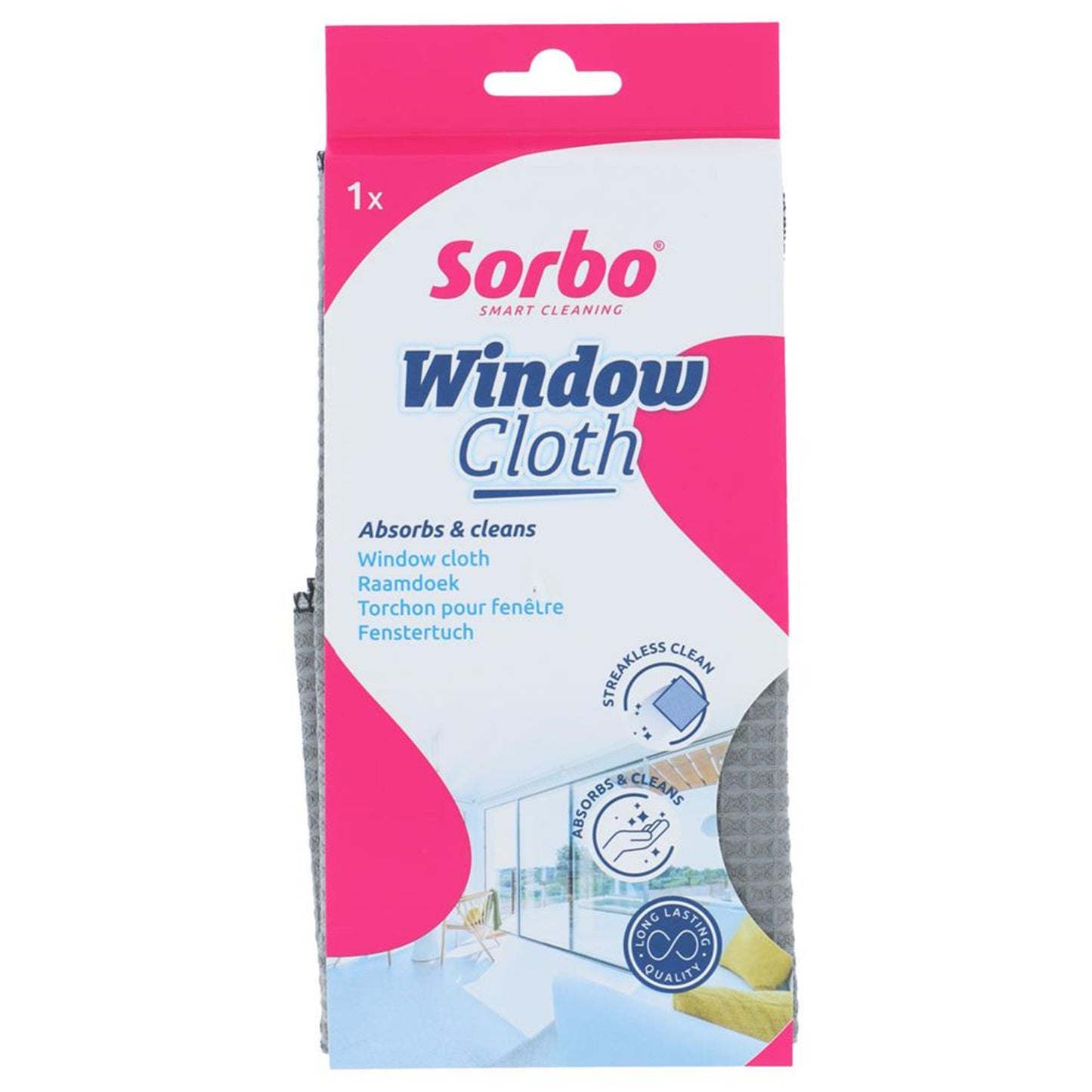 Paño para ventanas Sorbo con estructura reticular