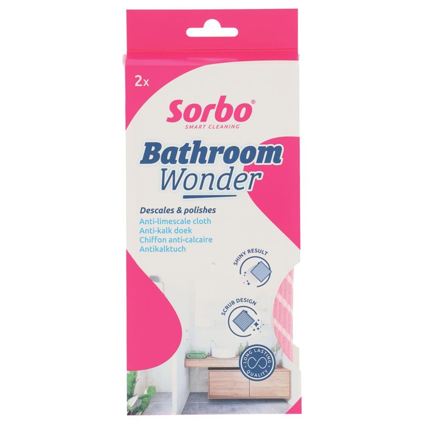 Sorbo maravilla de baño 33x34cm juego de 2 piezas