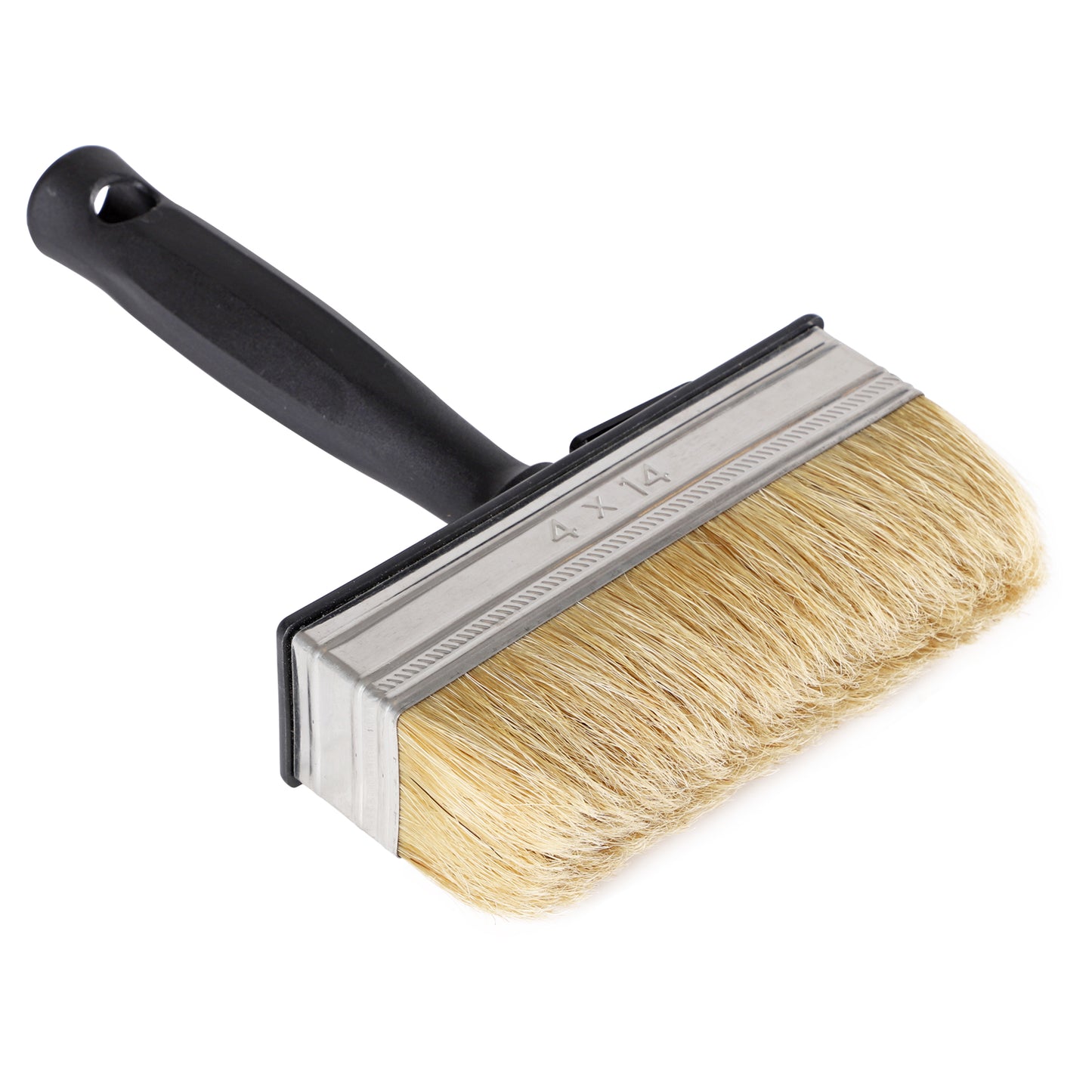 Blanqueador en bloque desechable Copenhagen Pro - tamaño 4 x 14 - cerdas chinas blancas - mango de plástico - 23.234.44