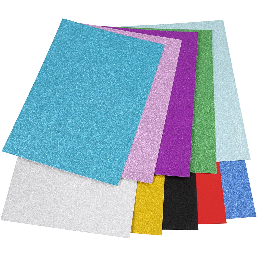 Cardboard de creativ Company Glitter A4, 50 hojas