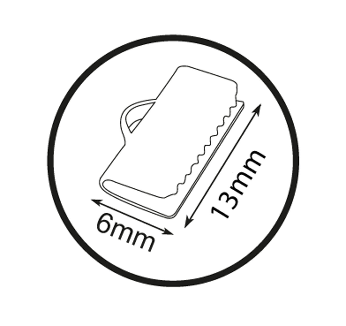 Vaessen creative • clip para banda 6x13mm 72uds