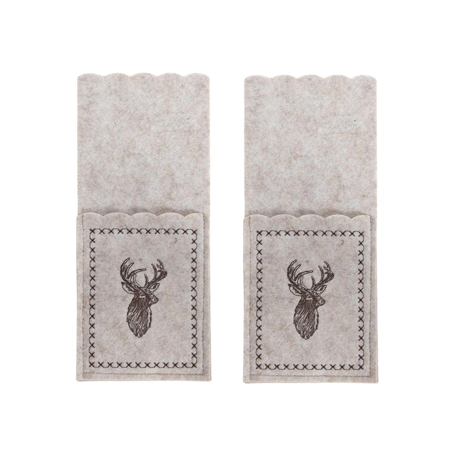 Svenska living cubertero fieltro reno 2 unidades 23x10cm