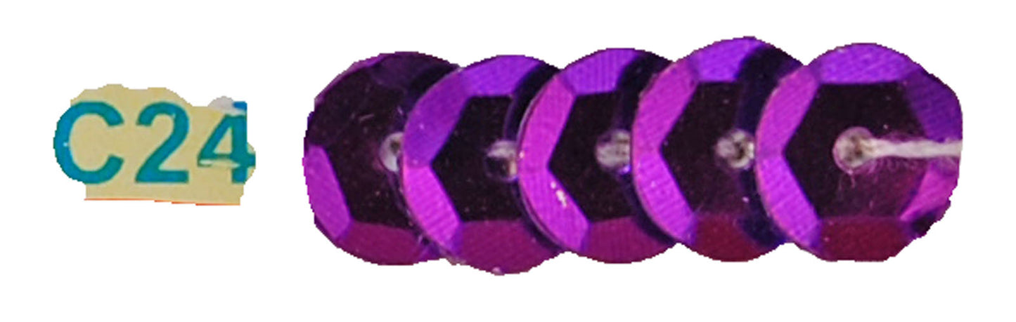 Vaessen creative • paillettes piatte metalliche 6 mm 450 g viola