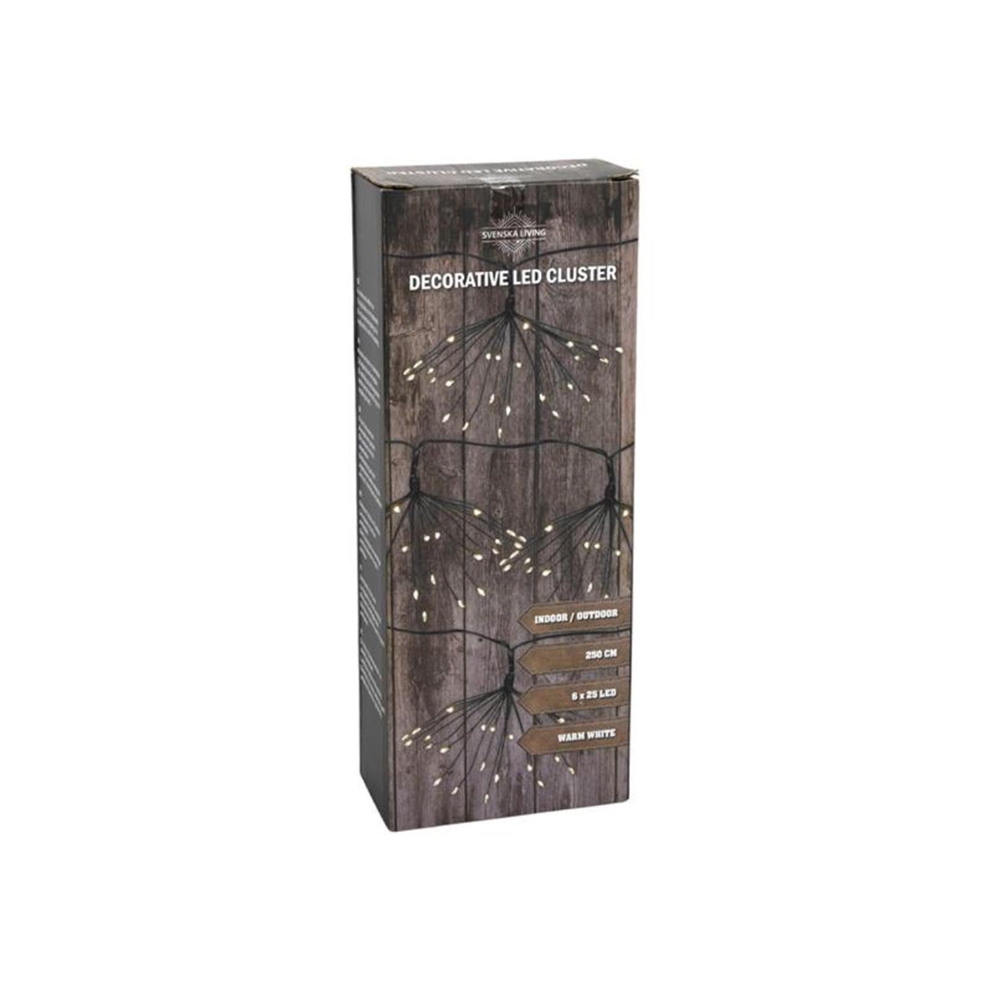 Svenska living deco cluster iluminación 6x25led 2.5m
