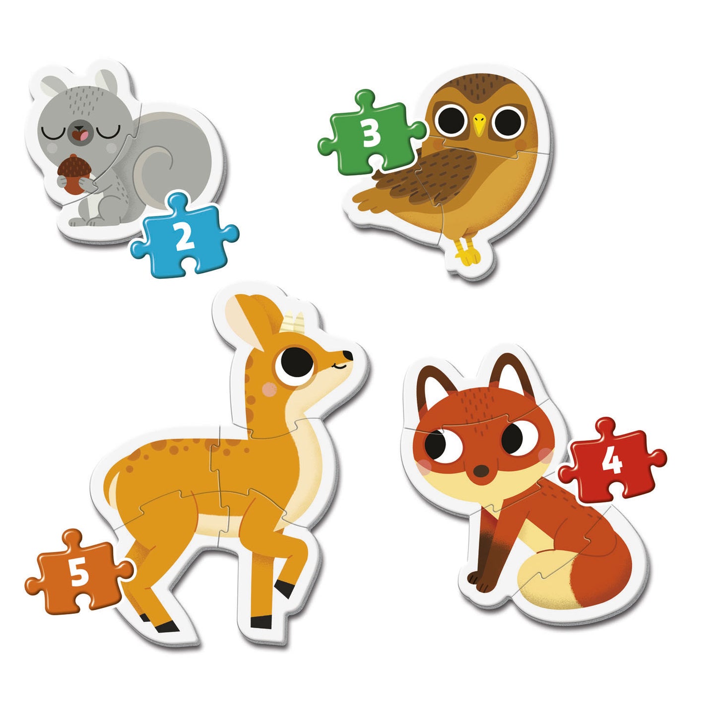 Clementoni i miei primi puzzle animali forestali