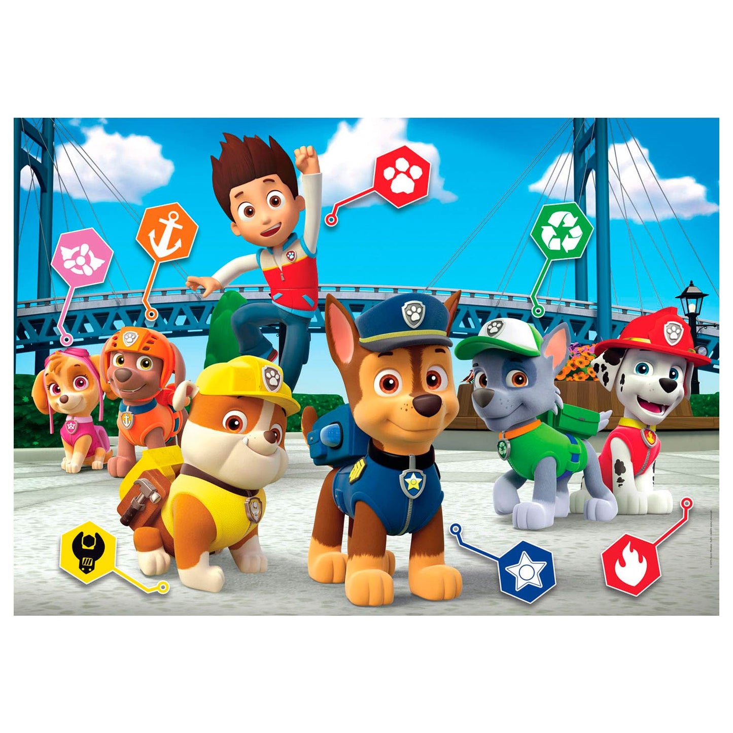 Clementoni Maxi Puzzle Paw Patrol, 24 °.